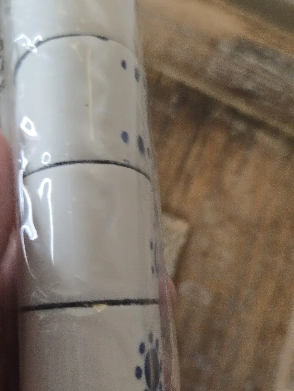 Vintage IKEA Heder Enamel Napkin Rings Set of 6 Blue White Folk Art NIP